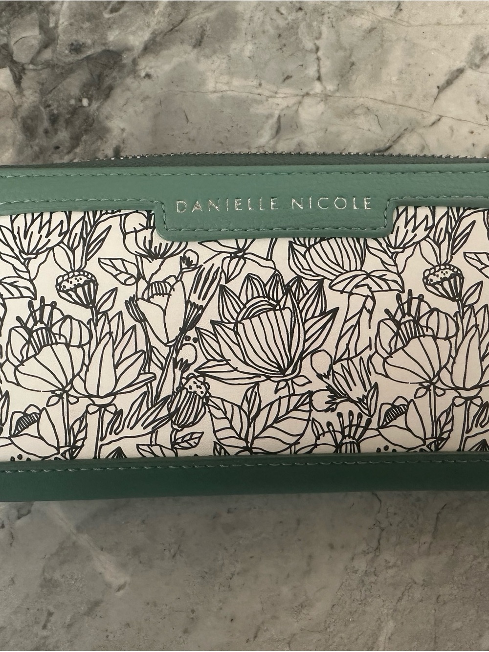 Pokemon Wallet Teal Pink Coral Green Stripe Floral - Picture 4 of 14